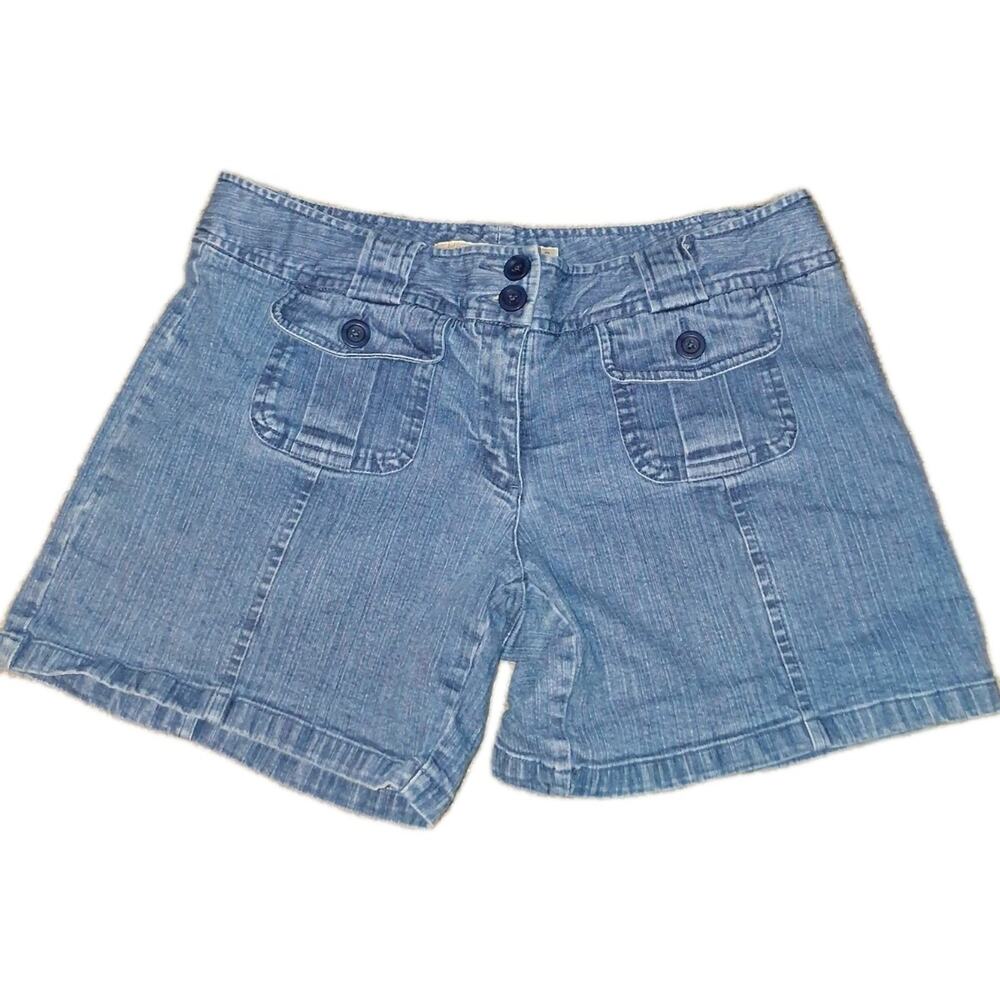 Vintage Cabela's Casuals blue jean shorts womans size 12